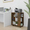 Rollschrank, Modernes Design Beistellschrank, Aktenschrank, Lagerschrank, für Wohnzimmer Schlafzimmer Büro, abschließbare Räder, 60 x 35 x 75 cm Holzwerkstoff
