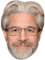 Ross Kauffman (Glasses) Maske aus Karton