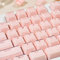 SUEHIODHY Crystal Jelly Keycap, Pink Shine Through Custom Keycap, 135 Keys OEM Profile Keycaps Set, Cute Translucent Keyboard Keycaps for 61/68/84/87/98/100 Cherry MX Mechanical, Pink