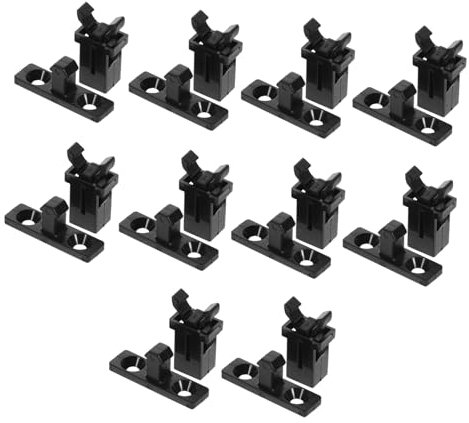 BUGUUYO 20 Pieces Push Latch Door Lock Buckles Spring Lock for Trash Can Lid Replacement Compatible Garbage Bin Accessories Suitable for Kitchen and Car Sunglasses Cases