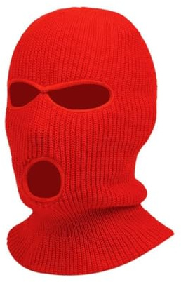 NW NATIONWEAR Balaclava Ski-Maske – Herren Balaclava – Skimaske für Wintersport – Sturmmaske, Räubermaske, Predator-Maske – 3-Loch Skimaske – In leuchtenden Farben erhältlich – Warm & langlebig