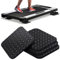 Rolitwils Treadmill Mat Pads 4PCS - Double-Sided Non-Slip - Anti Vibration Mat for Treadmill, Walking Pad, Exercise Bike - Hardwood Floors Protection