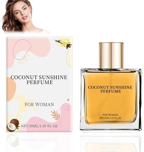 Vanille Coconut Parfüm, Langanhaltendes Vanille Parfüm für Haare & Körper, Reisegröße Bodyspray, Vanille Duftspray für Unterwegs, Erfrischendes Körperspray für Frauen,Underlines Your Charm, 50ml
