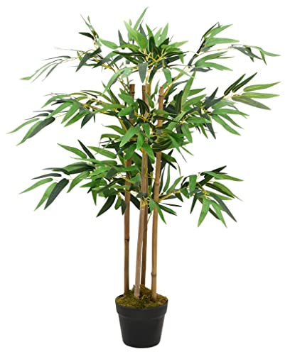 LLEZKBR Haus und Garten, Dekoration, künstliche Flora, künstliche Bambuspflanze, Zweig mit Topf, 90 cm