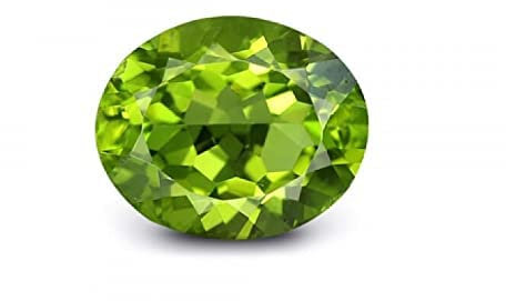 INDIA MADE Manu Gems 9.00 Ratti August-Geburtsstein, zertifiziert, unbehandelt, A++-Qualität, natürlicher Peridot, loser Edelstein von Lab zertifiziert, B09NZXCGT6, Silber, künstlicher Saphir