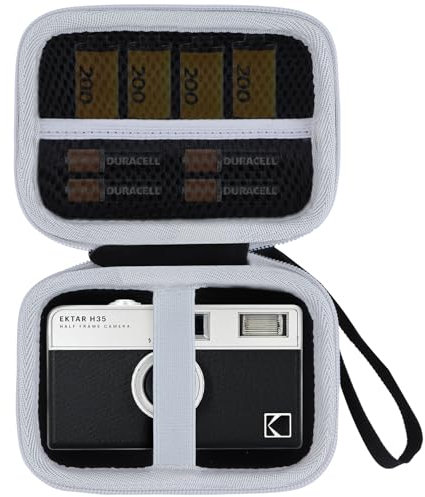 RIYADAone Dur Étui de Protection pour Kodak EKTAR H35 / H35N / Ultra F9 / M35 / M38 Caméra de Film Demi-Format (Noir + Blanc)