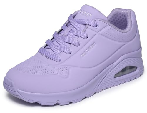 Skechers Damen UNO Stand On Air Trainers, Purple Lavendar Mesh, 41 EU