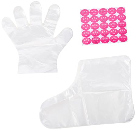 Praktische Fußpeeling Maske 1 Satz Pe Weiß mit Fixieraufklebern