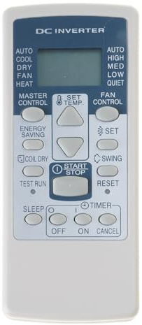 Zeizafa Wear Resistant Air Conditioning Management Remote Control Eended Ranging and Responsive Buttons for RCD1C RCE1C Energy Efficient Conditioner Conditioner