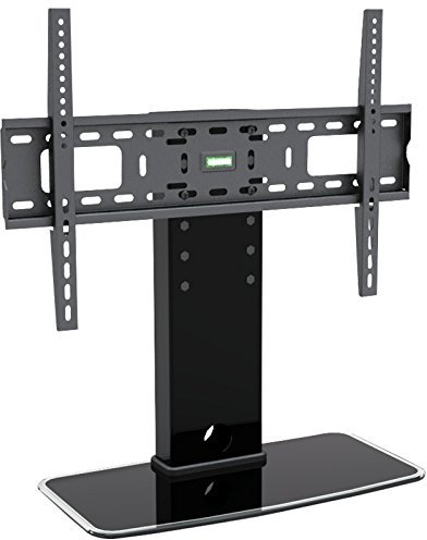 kenable Universal Stand Adjustable Height TV Glass Pedestal for 32 to 60 inch TVs