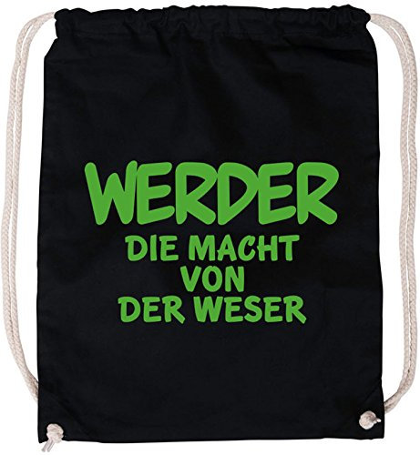 EZYshirt® Werder die Macht von der Weser Baumwoll Stoffbeutel