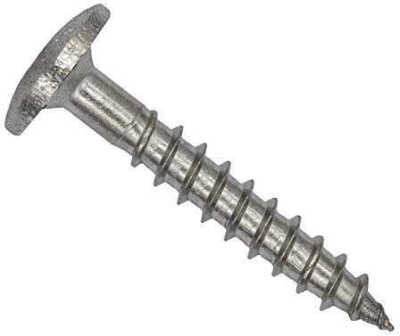 TWISTEC Trespo Vis de façade, de terrasse, à bois, vis à panneaux d'aggloméré en acier inoxydable - Bardage bois, Construction de façade (acier inoxydable, 4,8 x 60 mm)