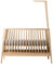 Linea Babybett in Eiche mit Himmelgestell Eiche OHNE MATRATZE