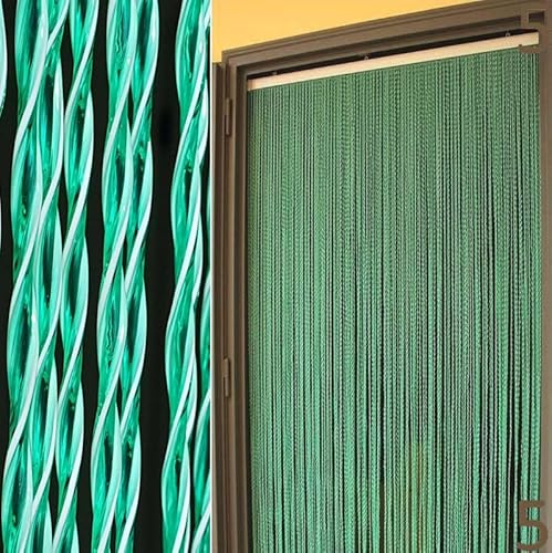 BricoShopping® Tenda moschiera Mod.C a fili in pvc regolabile Zanzariera per porta finestra esterna ingresso balcone camper filo ANTIMOSCHE 4 misure ((5) Verde, 100L x 220A cm (1 Pannelli))