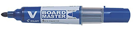 PILOT Whiteboard-Marker V Board Master trocken abwischbar, Blau