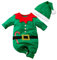 Baby Strampler Weihnachten Weihnachtsoutfit,Strampler Junge Mädchen,Neugeborenes Santa Elfen Schlafstrampler mit Hut Weihnachts Party Kleidung Set