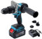 KATSU FIT-BAT 21V Brushless Cordless Impact Hammer Drill Driver with 4.0Ah Battery, 13mm Keyless Chuck, Brushless Motor, 2 Gear Speed, LED Work Light, for Home Improvement and DIY Project