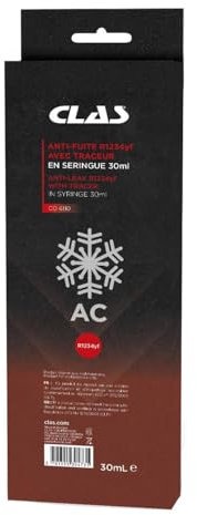 Anti-fuite climatisation R1234yf avec traceur en seringue 30ml - CO 6110 - CLAS Equipements
