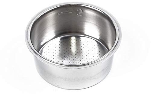 Panier filtre à café, passoire en acier inoxydable argenté, 2 tasses 51 mm filtre passoire pour Breville Krups