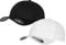 2er Flexfit Unisex Wooly Combed Cap Baseball Caps graue Unterseite S M L XL XXL Basecap Mütze, Youth, 1x Schwarz + 1x Weiss + 1x HL-Kauf Notizblock