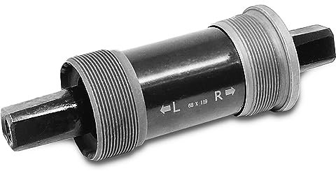 IBK Movimento Centrale Bicicletta ASSE Perno Cartuccia Scatola 68 - l 119 mm Set per Bici City Bike Foro Quadrato Mountain Bike MTB