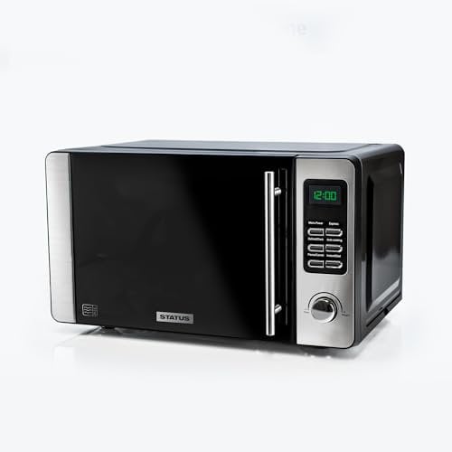 STATUS Stamford Stainless Steel Microwave Oven: 700w with 20 Litre capacity, 5 Power Settings / STAMFORD1PKB