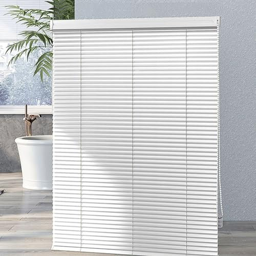 ZHUOZ1T Nach Maß Alu-Jalousie,Aluminium-Jalousie,Faltrollo Jalousette,Sichtschutz,Lichtschutz,Blendschutz,Wand- und Deckenmontage,für Schlafzimmer/Küche/Bad,Mit Zubehör,Breite x Höhe (50x80cm)