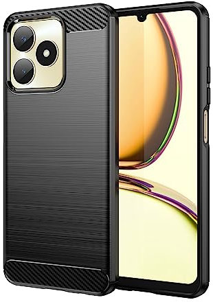 TINGYR Hülle für Realme C51, Ultra Thin Silikon hülle Abdeckung Telefon Case Stoßfest Case Schutzhülle, Handyhülle für Realme C51 Smartphone.(Schwarz)
