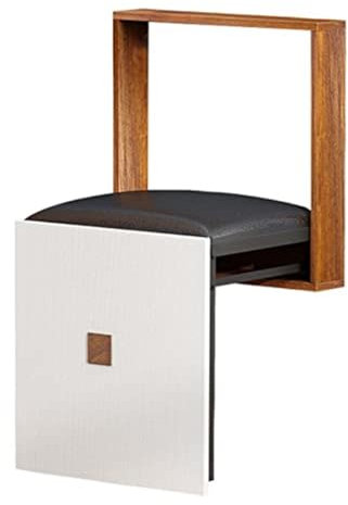 O·Lankeji Faltbarer Wandhocker Wandmontierter Wandklappstuhl, unsichtbarer Hocker zur Wandmontage mit weichem Sitz für Eingangsbereiche Wandklappstuhl Klappstuhl (Farbe : C)