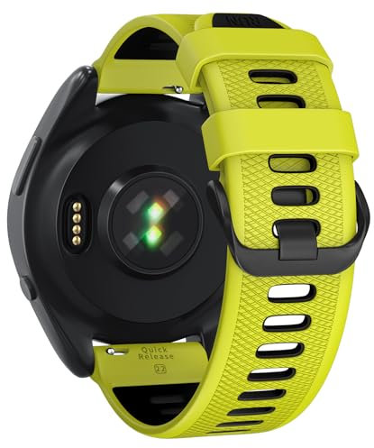U-LIMVE Cinturino per Garmin Forerunner 265/Forerunner 255/Vivoactive 4/Venu 3/Venu 2, Cinturino di Ricambio in Silicone a Sgancio Rapido da 22mm