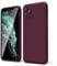 oakxco for iPhone 11 Pro Max Phone Case Liquid Silicone, Thin Slim Soft Rubber Gel TPU Plain Simple Cover for Women Girl Cute, Matte Solid Color, Burgundy Plum Wine