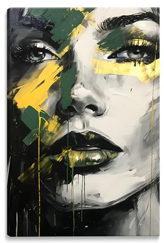 Muralo Wandbilder Abstrakte Motive, Modern, Kunstdruck - 80x120 cm | Leinwandbild, Modernes Design, UV-beständig - ideal für Wohnzimmer, Schlafzimmer und Büro