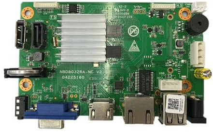 CYBUCH Für Xmeye 10/16/32CH 4K NVR-Modul, Unterstützt Gesichtserkennung, Humanoide Erkennung, HD-Ausgabe für Xmeye App Mobile Monitoring