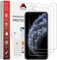 Mobitel 3-Pack Screen Protector for iPhone X, iPhone XS, and iPhone 11 Pro, 9H Hardness 5.8-Inch Tempered Glass Case-Friendly Protector, Anti-Scratch, Anti-Bubble with Easy Installation