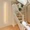 AOLED LED Wandleuchte Innen lange Bambus Wandlampe Dimmbar mit Fernbedienung 36W Wohnzimmerlampe Schlafzimmerlampe Flurlampe 100CM Wandbeleuchtung für Treppenhaus Balkon Kinderzimmer Schlafzimmer