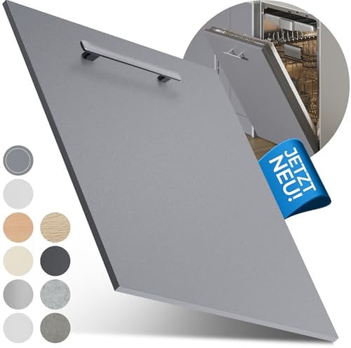 Prima Renovierungs-Systeme Geschirrspüler Frontblende [60er & 45er] In 10 Farben - Für vollintegrierte & teilintegrierte Geschirrspülmaschinen (Anthrazit, 715 x 594 mm)