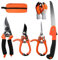 6Pcs Baumschere Set mit Bypass Baumschere, Gartenschere, Baumschere, Säge, Handschuhe, Aufbewahrungstasche, Handheld Gartenschere Set für Pflanzen