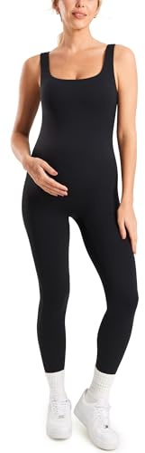 MOMANDA Maternity Jumpsuit Leggings 25 Black 8
