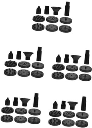 Sosoport 15 Sets Vogelbad Brunnen Zubehör Gartenbrunnen Outdoor Wasserbrunnen Düsenköpfe Solar Vogelbad Brunnenpumpe Außenbrunnen Teile Schwimmender Pool Brunnen Schwarzes Abs