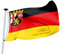 FLAGLY Premium Flagge Rheinland-Pfalz – MADE IN GERMANY - hochwertige Flagge in verschiedenen Größen & Formaten (Hochformat & Querformat) – witterungsbeständig