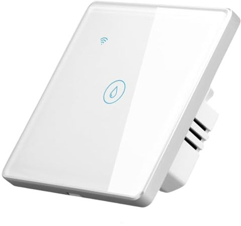 Interrupteur intelligent pour chauffage à immersion, 40 A 8000 W WiFi pour chauffe-eau avec minuterie avec télécommande et contrôle vocal et tactile