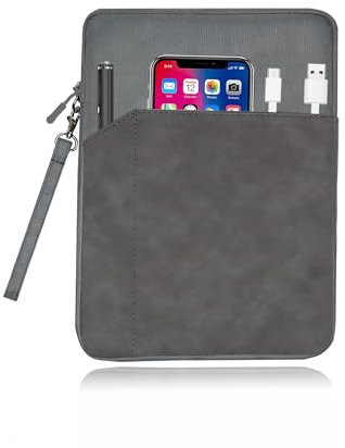 Tablet Sleeve for Remarkable Paper Pro 2024 e-Reader 11.8 Inch,Soft Fabric with Zippered Closure,Shockproof,Lightweight and Portable,Waterproof,Dark Grey