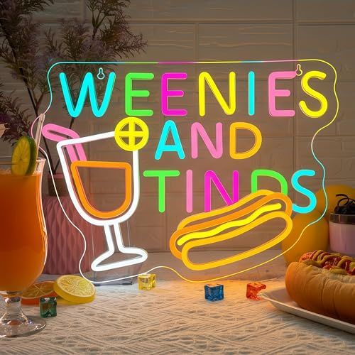 Horseneon Cocktails Neon Schild Hot Dog Led Schild Food Neon Sign Leuchtreklame Martini Neonlicht Schriftzug für Restaurant für Wanddekoration für Bar Club Party Fast Shops Food Läden