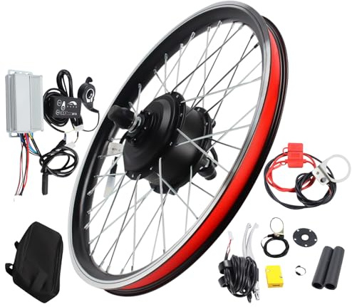 ZHDPYHDD 20 36V 250W Front Wheel Electric Bike Conversion Kit, Hub Motor with LED Display & 5-Level PAS, Power Cut-Off Brake for Commuting DIY Enthusiasts