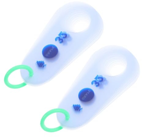 GALPADA Righello di Misurazione del Diametro Dell’uva in Plastica, 2 Pezzi, Portatile, per Negozi e Campo, Strumento Preciso per Classificare la Frutta