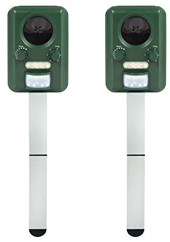2x Solar Ultraschallvergrämer im Sparpaket