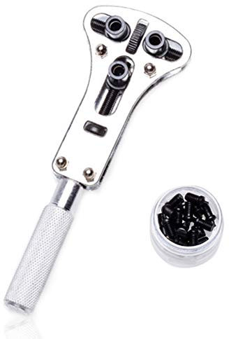 CRAZYON Kit d'outils de réparation de montre avec décapsuleur arrière pour changement de piles