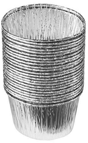 PZ 100 VASCHETTA IN ALLUMINIO DA CC 85 PER DOLCI MUFFIN E MONOPORZIONI PIROTTINO FORMATO PICCOLO