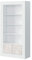 Loungitude - Bibliothèque design 2 portes L94 x H181 cm - Blanc