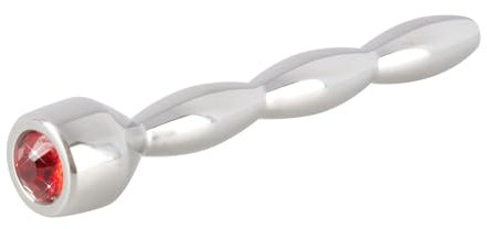 You2Toys Penisplug Jewellery Pin - silberfarbener Dilator für Männer und Frauen, gewellte Form zur Stimulation, geschlossener Plug